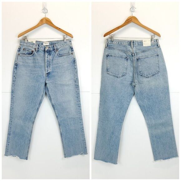AGOLDE Riley High Rise Straight Crop Jeans - Picture 8 of 15